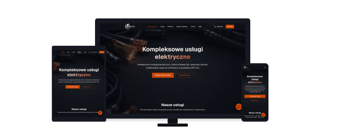 AS Elektro — website mockup